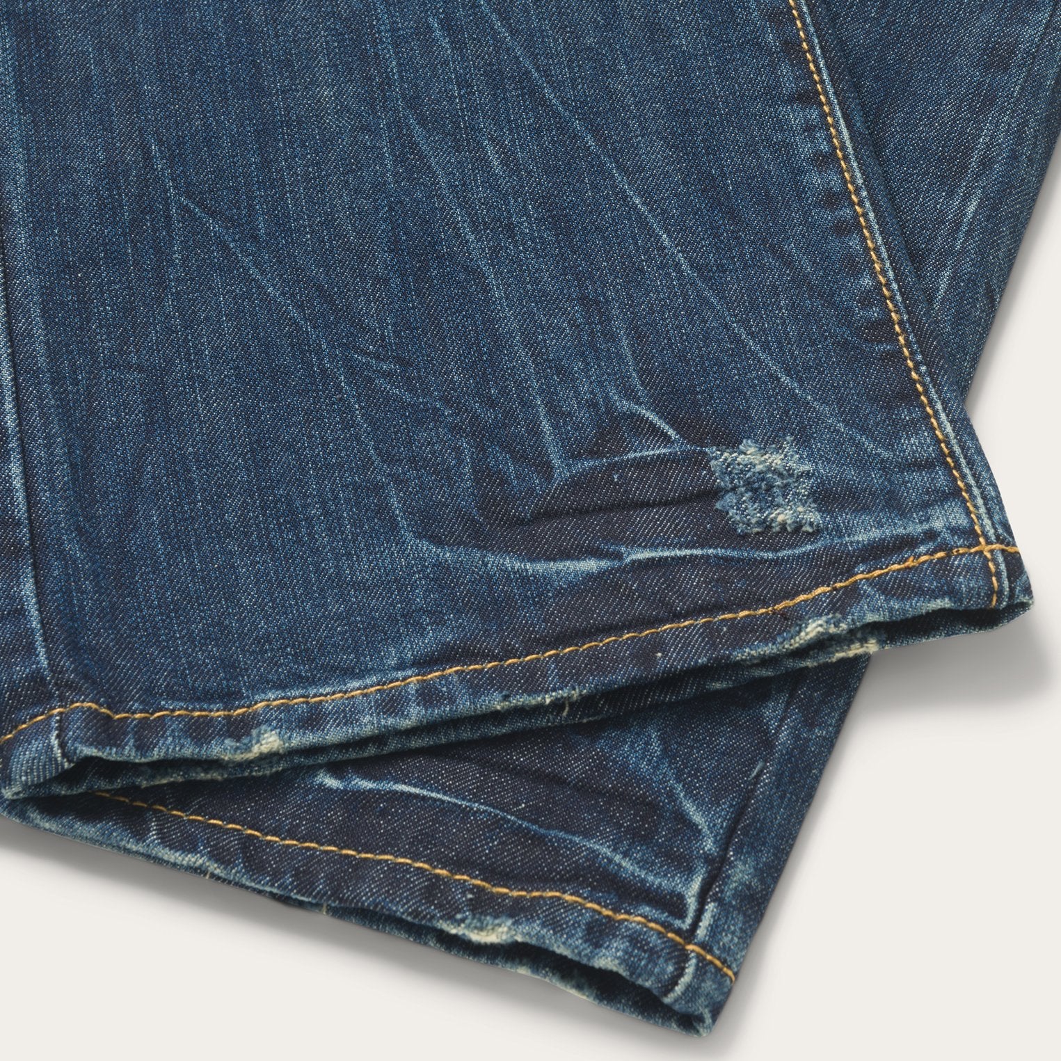 1014 Fit Destructed Dark Wash Jeans - Image 7