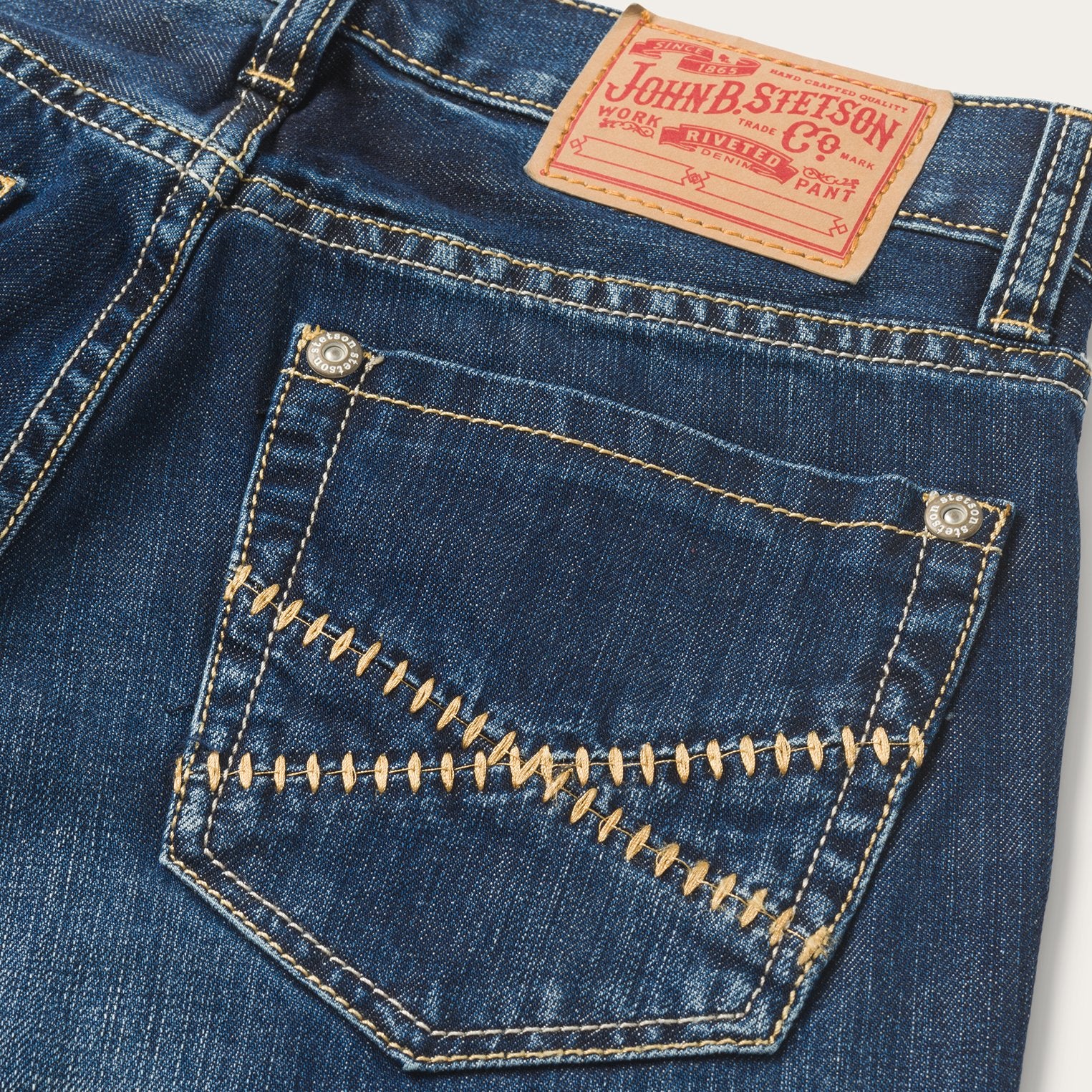 1014 Fit Semi-Destructed Wash Jeans - Image 5