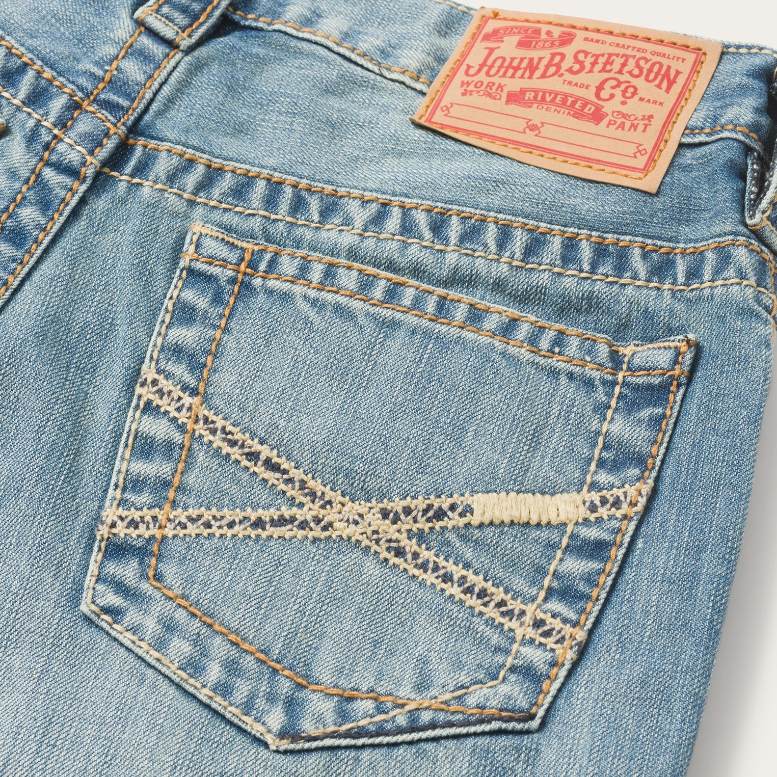 1520 Fit Light Wash Jeans With Tacking - Image 6