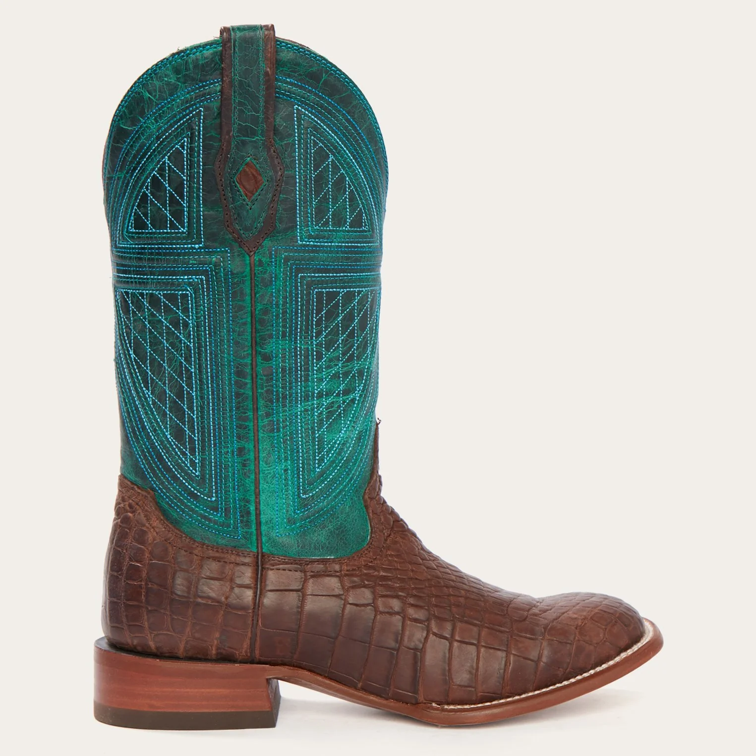 Big Horn Tobacco Alligator Cowboy Boot - Image 5