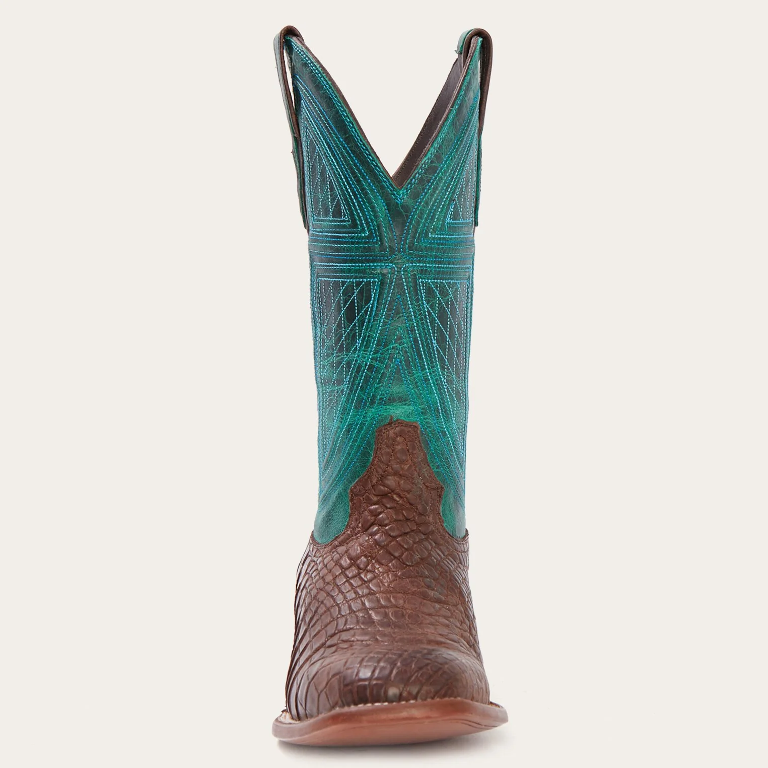 Big Horn Tobacco Alligator Cowboy Boot - Image 6