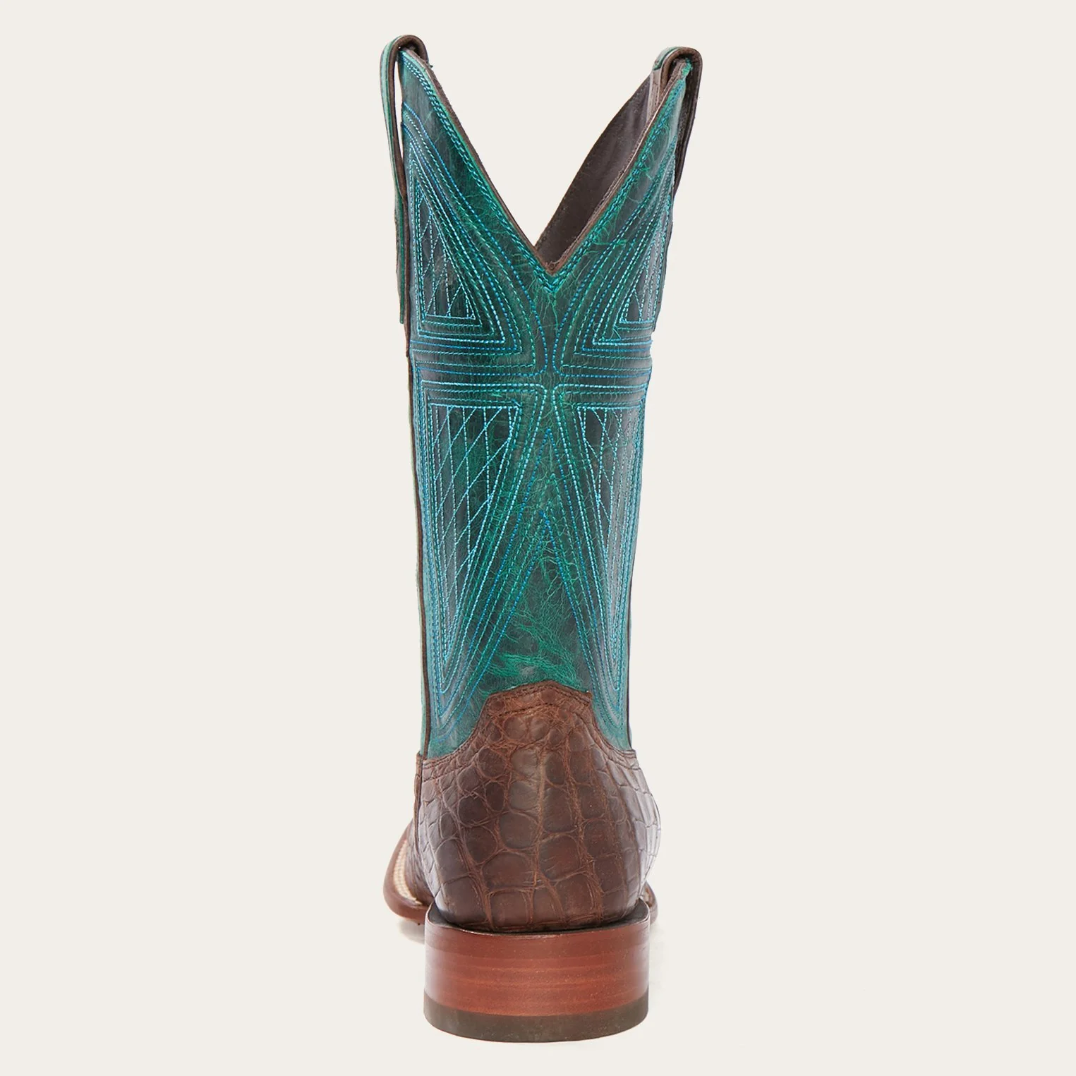 Big Horn Tobacco Alligator Cowboy Boot - Image 7