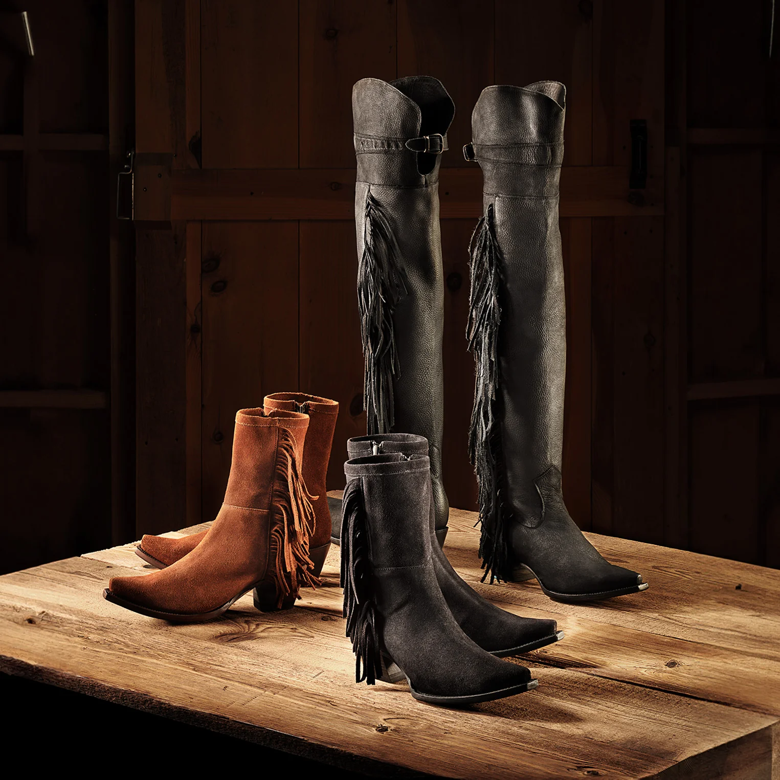 Glam Over-The-Knee Fringe Boot - Image 3