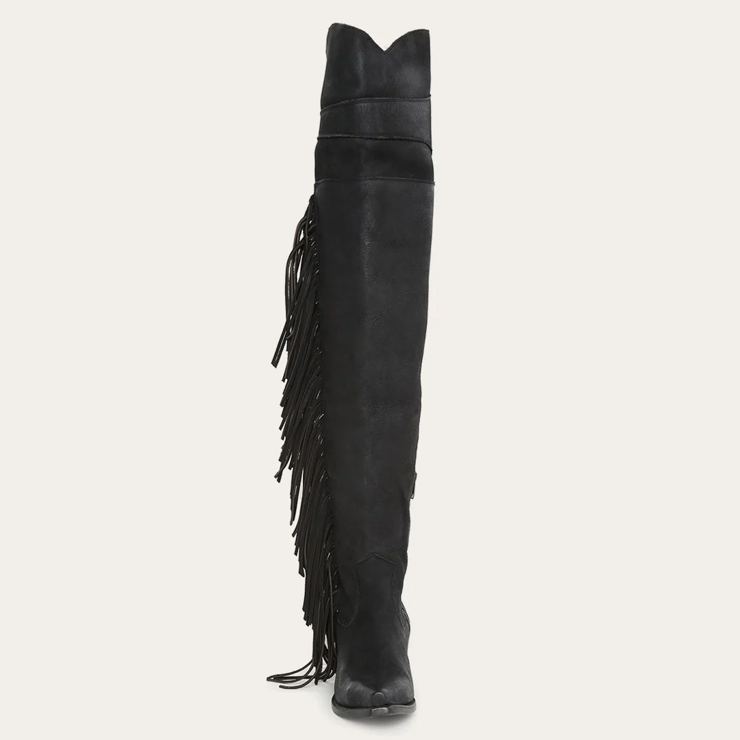 Glam Over-The-Knee Fringe Boot - Image 5