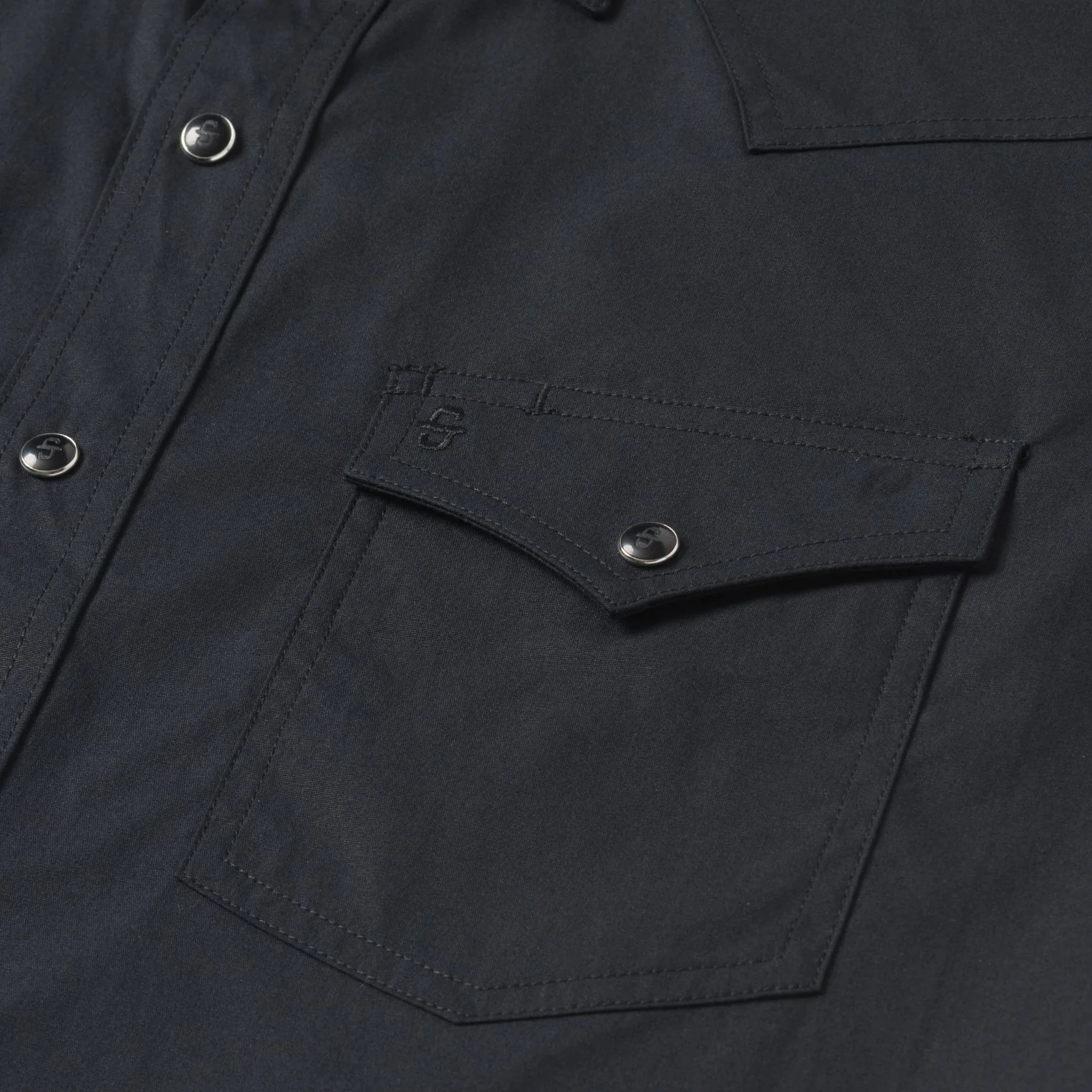 Classic Western Shirt in Black - Image 6
