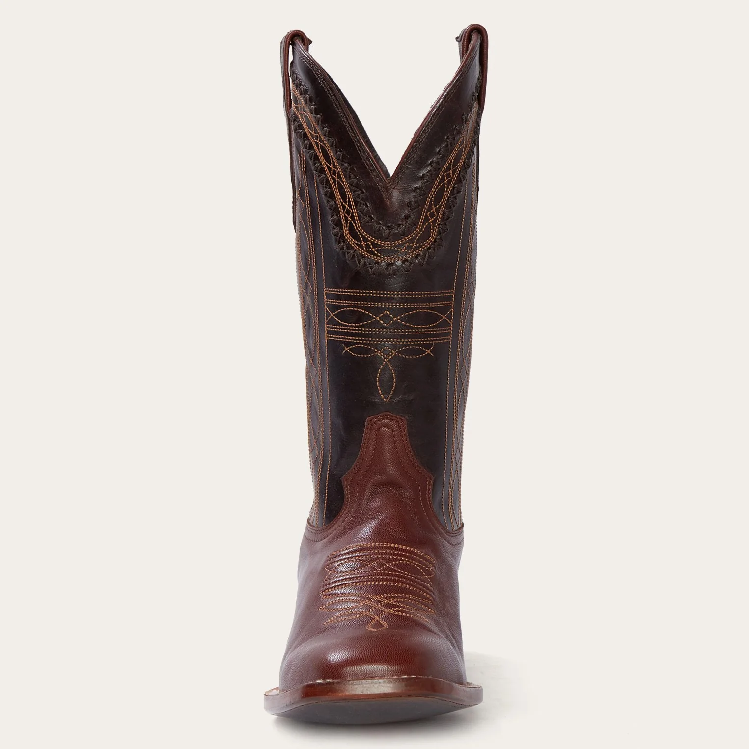 Denver Brown Goat Hand Stitched Cowboy Boot - Image 3