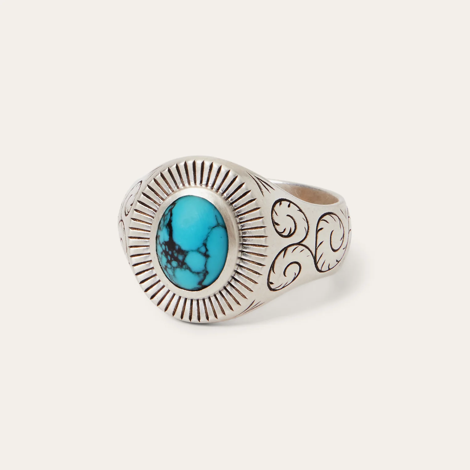 Filigree Ring with Turquoise - Image 3