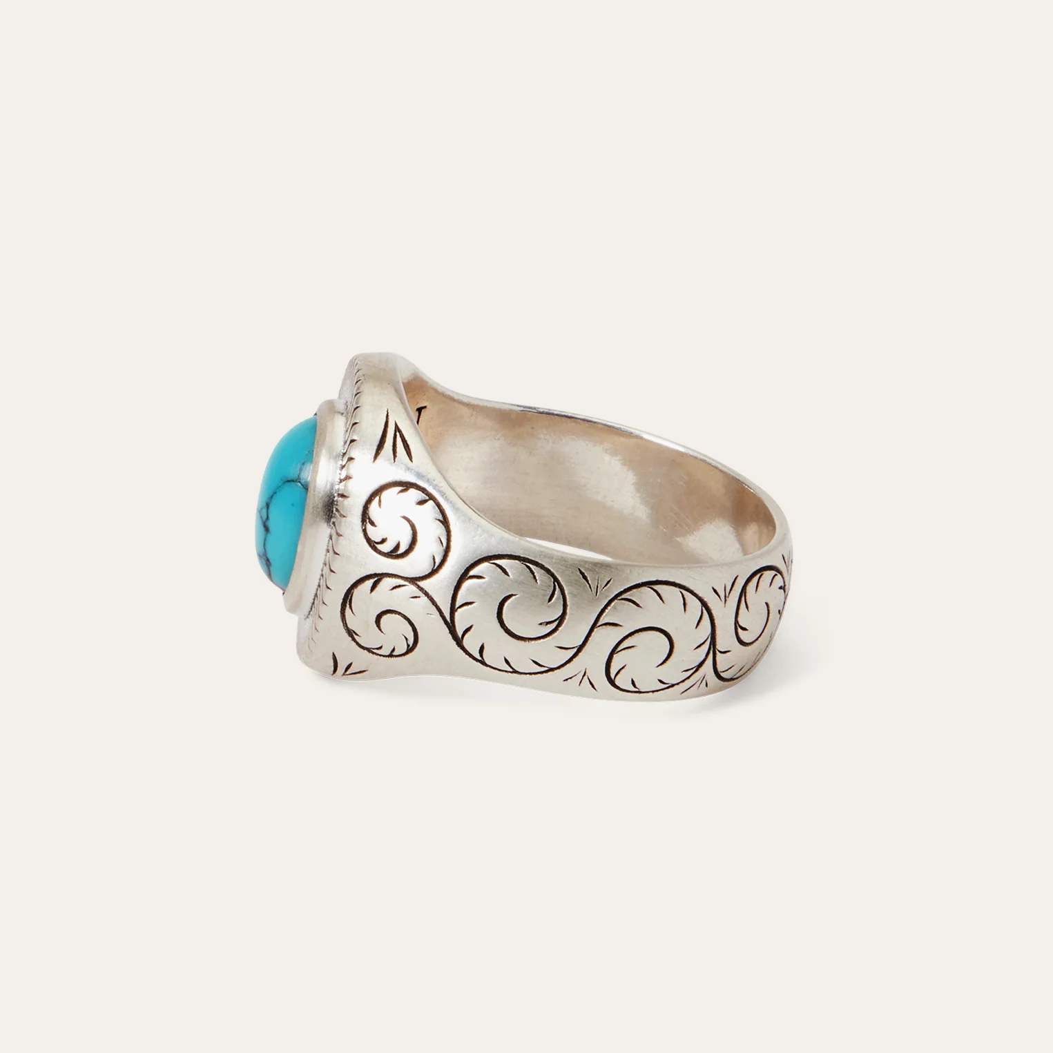 Filigree Ring with Turquoise - Image 4