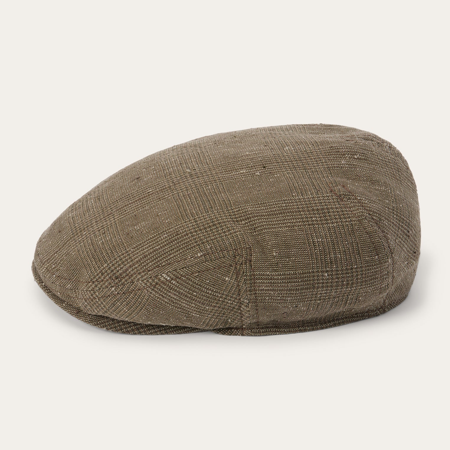 Glen Check Linen/Silk Kent Cap - Image 3