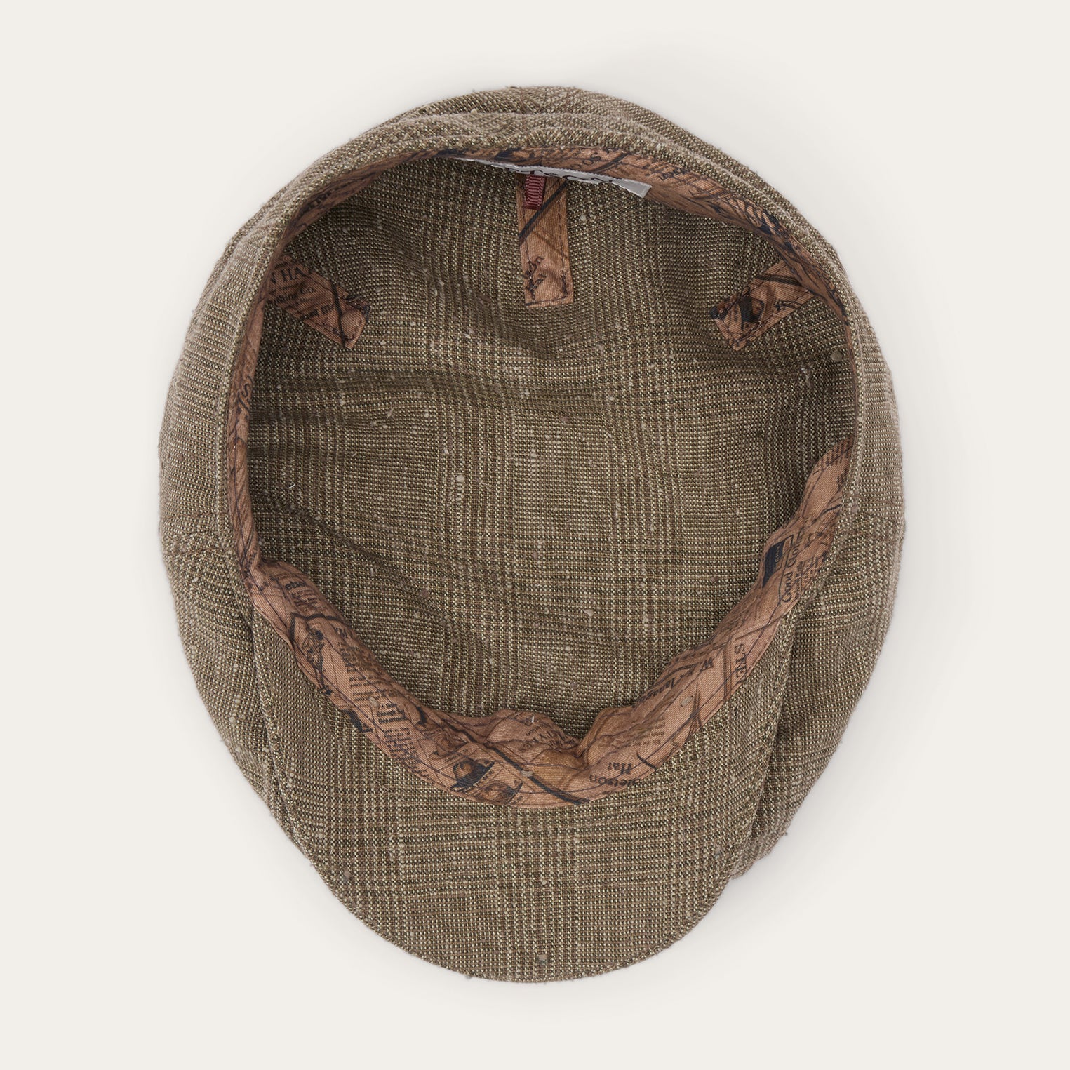 Glen Check Linen/Silk Kent Cap - Image 5