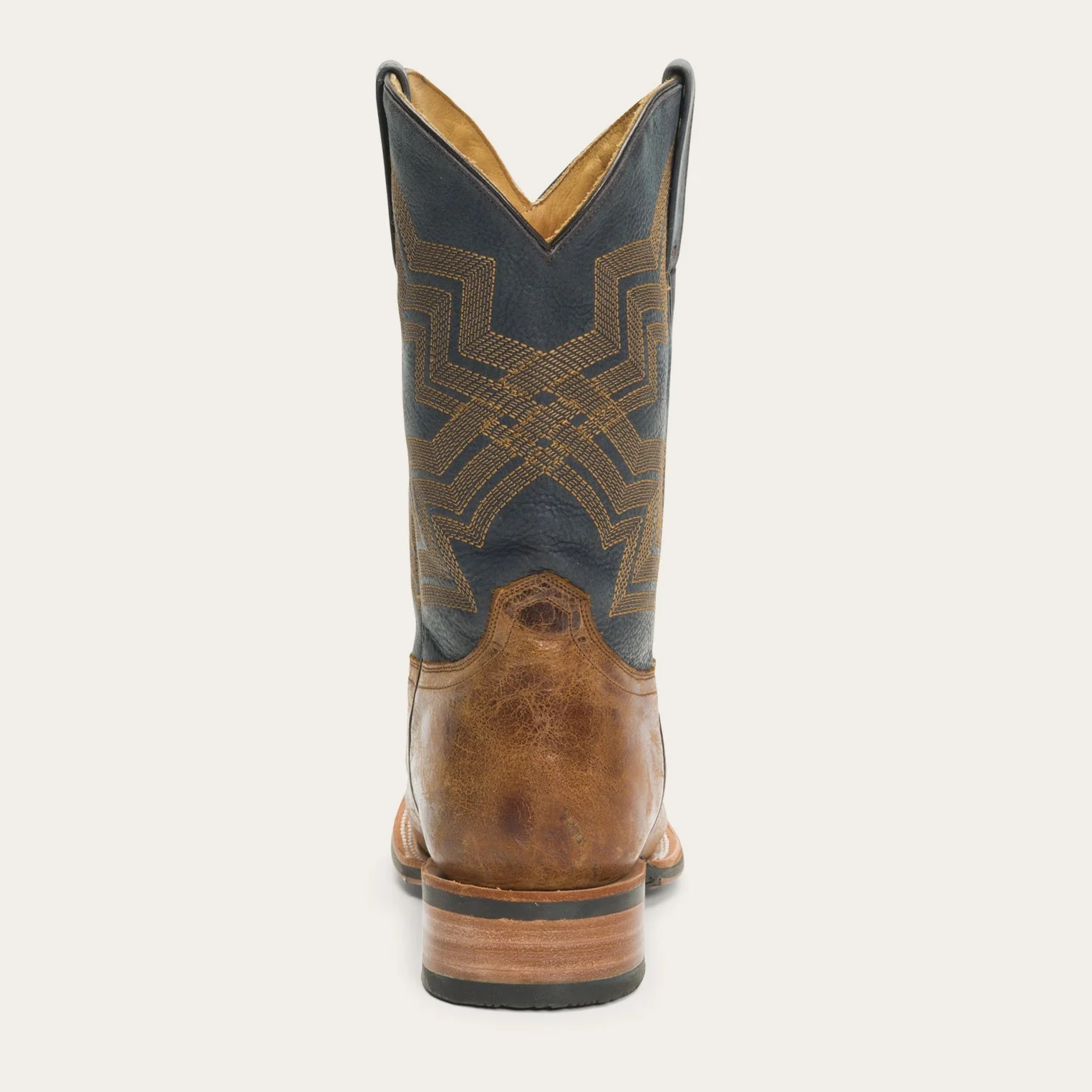 Goddard Burnished Blue & Brown Leather Boot - Image 5