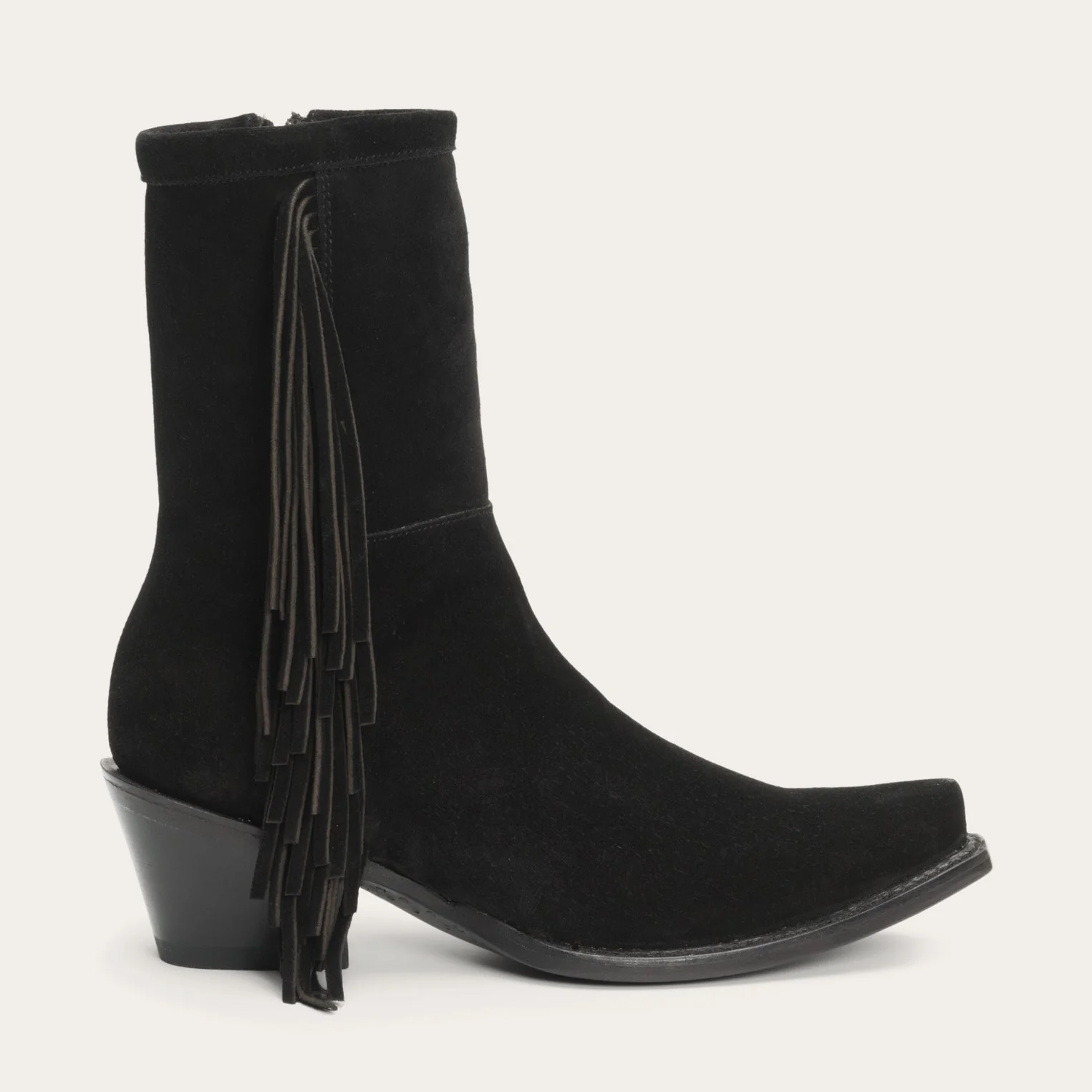 Halle Suede Fringe Side Zip Boot - Image 4