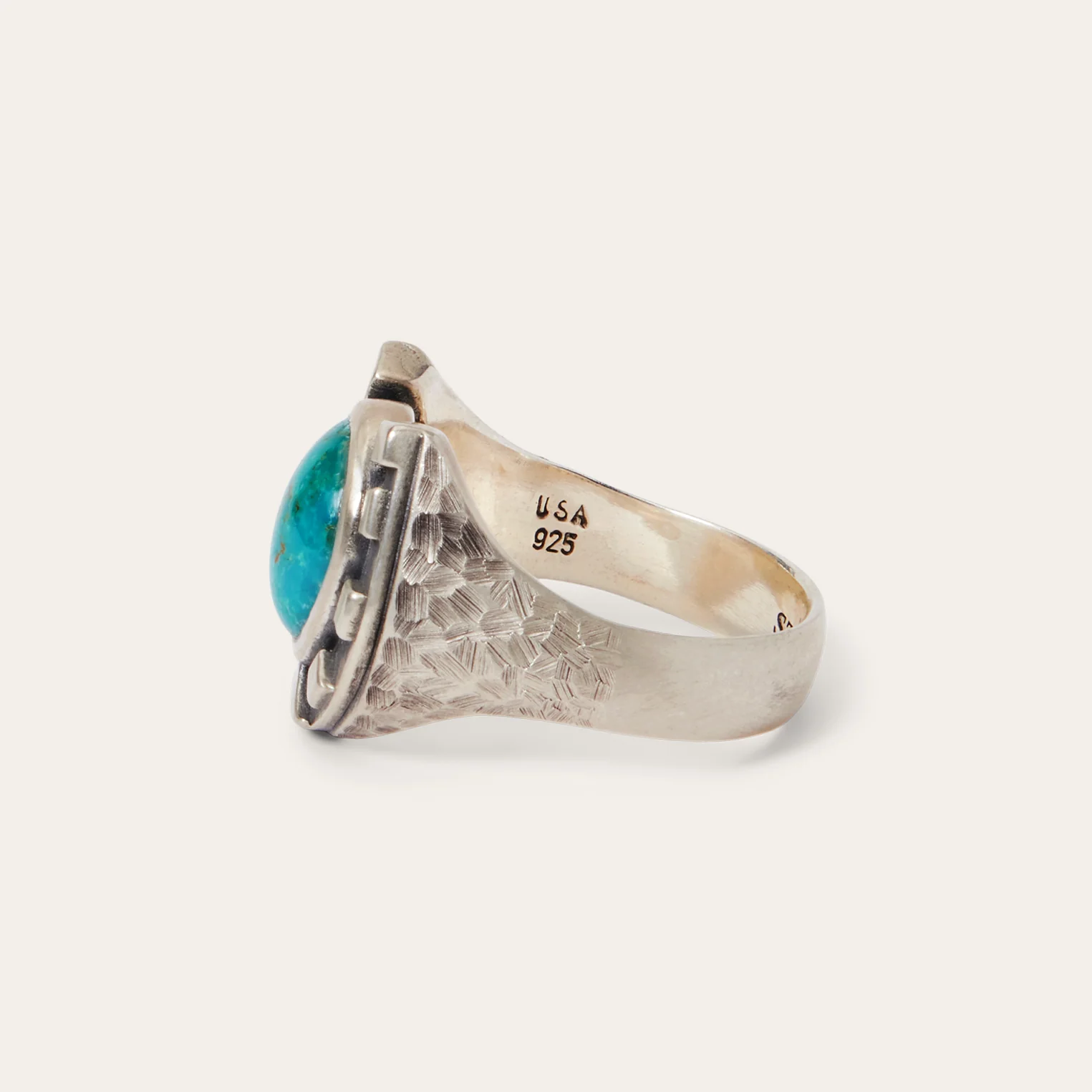 Horseshoe Ring with Turquoise - Image 6