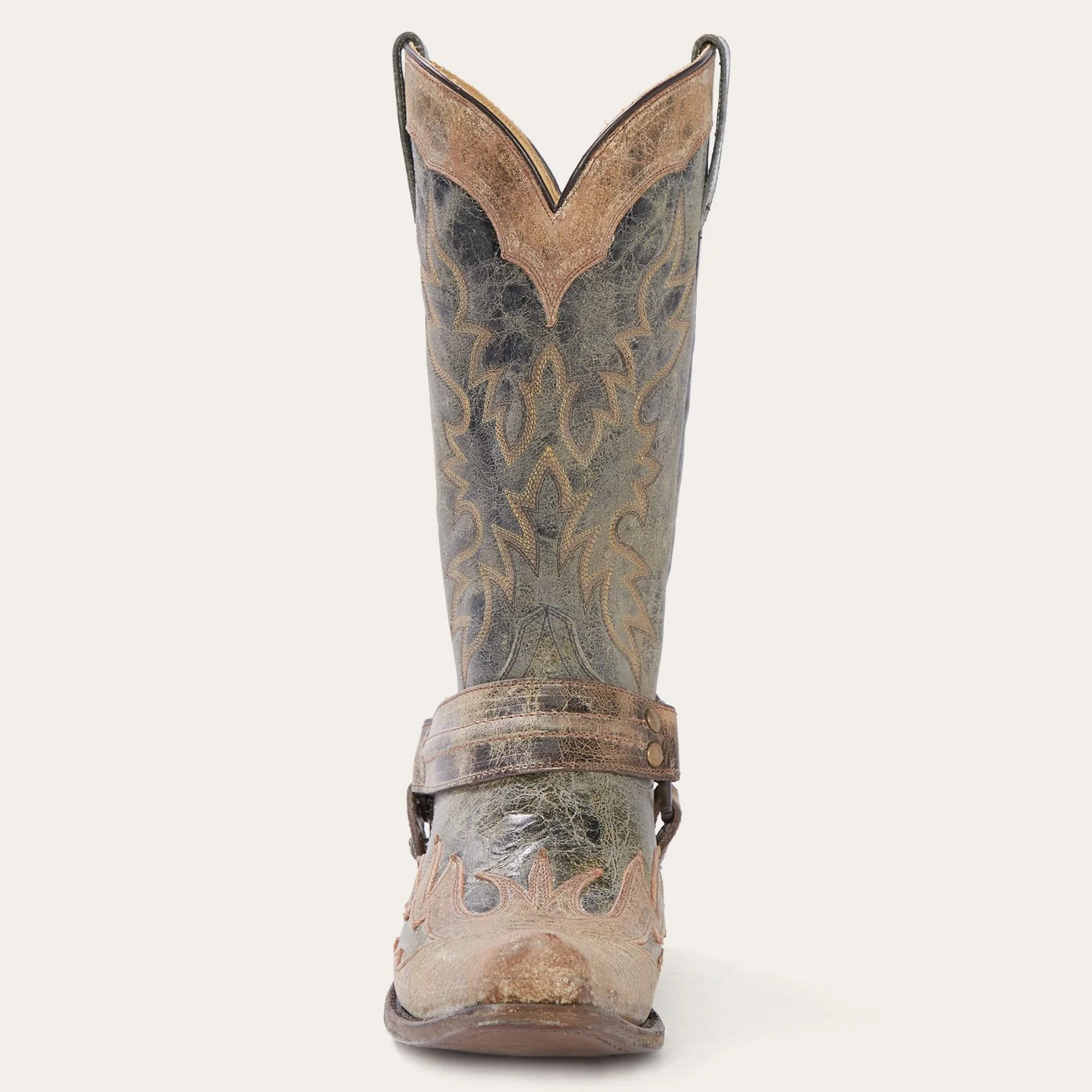 Sundance Kid Washed Crater Black Cowboy Boot - Image 3