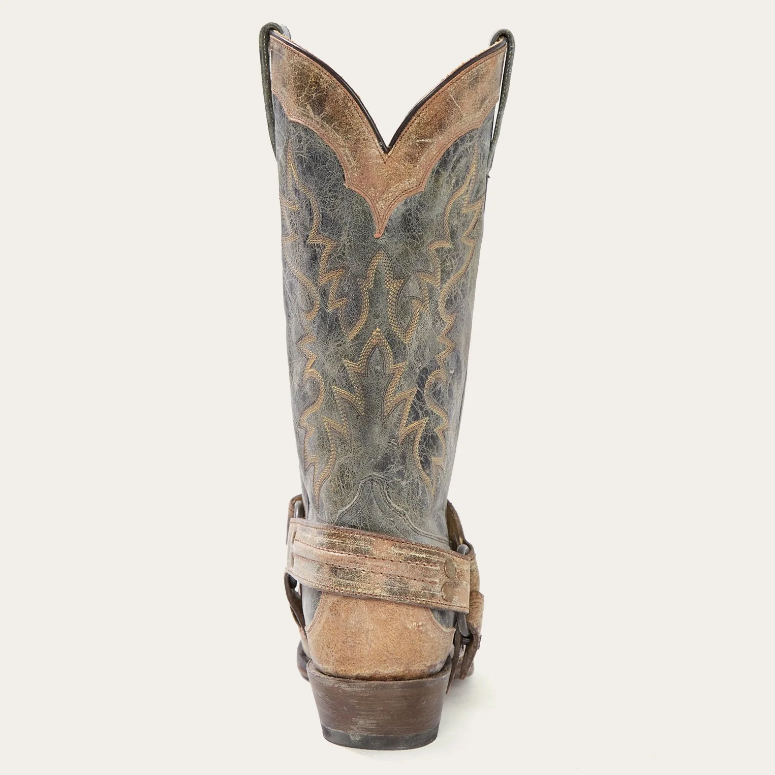 Sundance Kid Washed Crater Black Cowboy Boot - Image 4